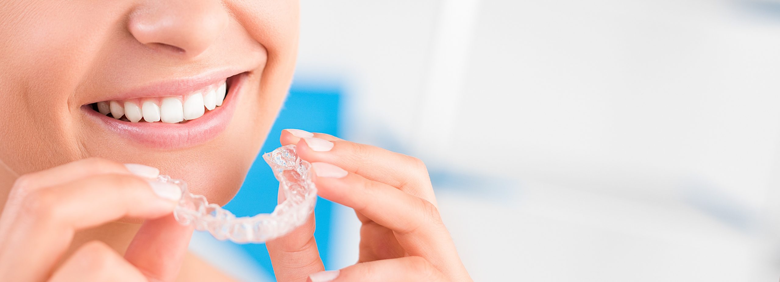 Close up of Invisalign Aligner